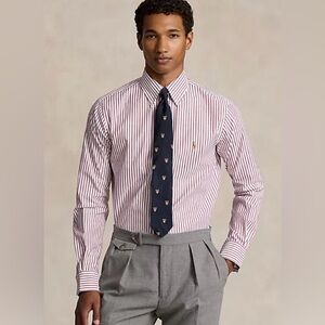 Polo Ralph Lauren Classic Fit Striped Oxford Shirt size L （16.5-34/35）